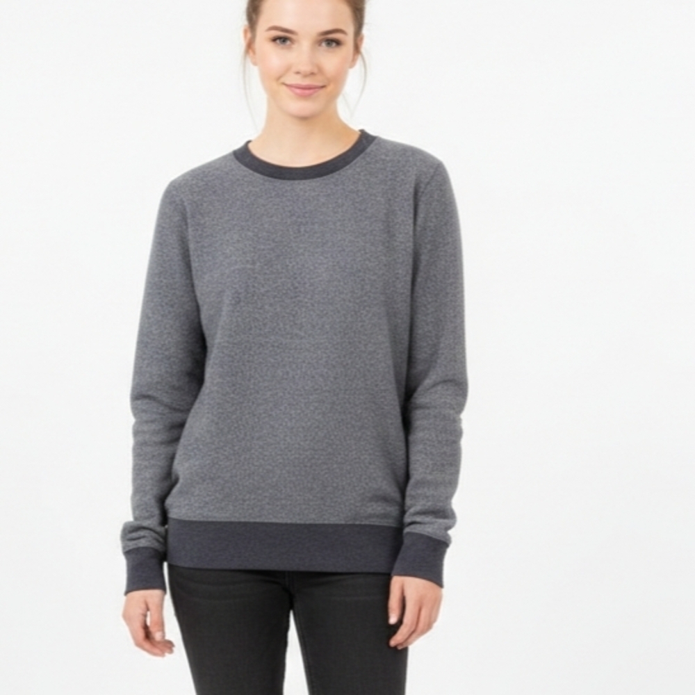Vineyard Authentic Vintage Crew Sweatshirt Small Charcoal Gray Cozy